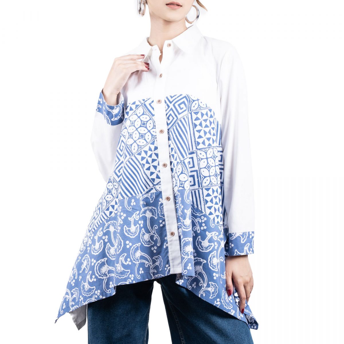 Belvina Shirt Blue - Image 2