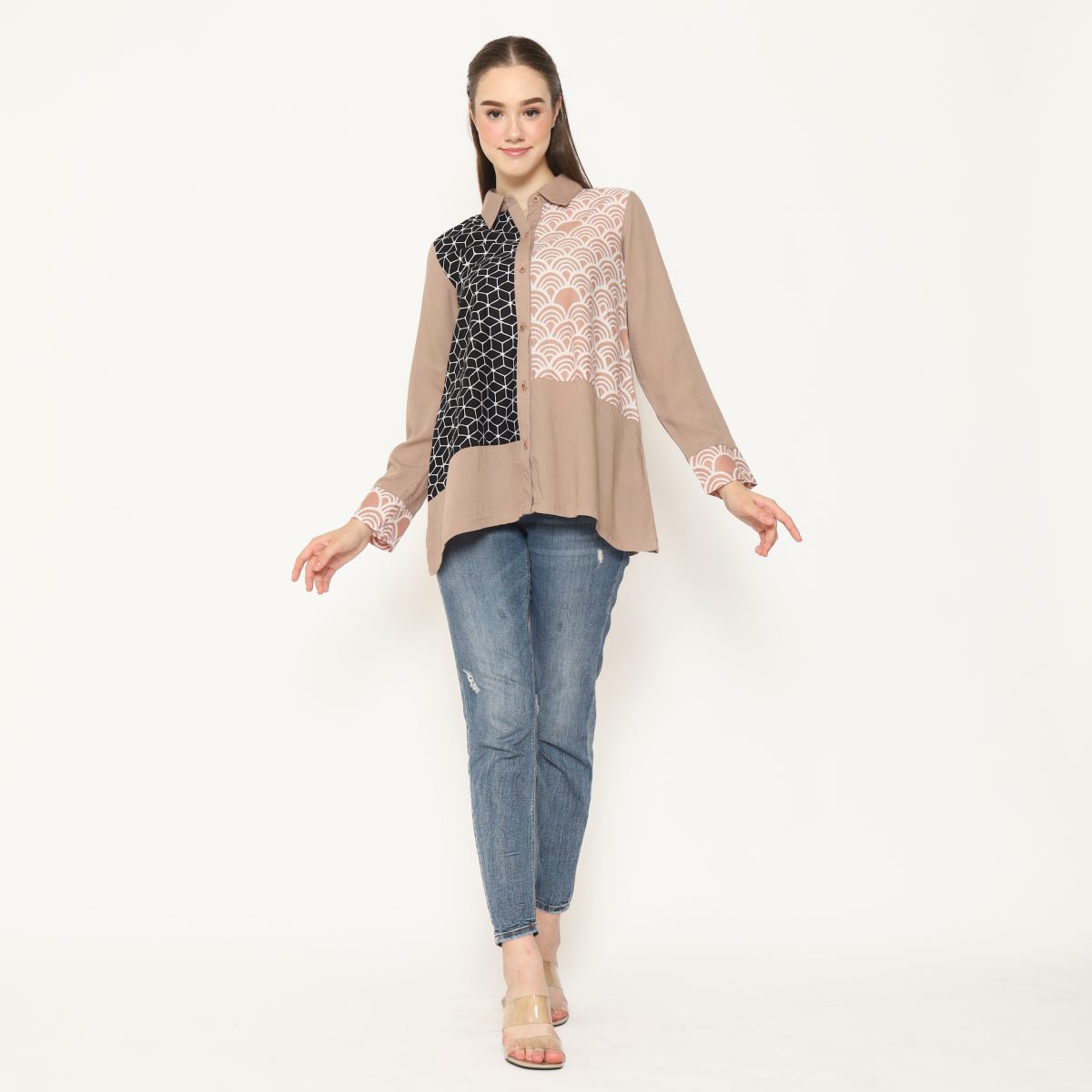 Raina Shirt Mocha - Image 6
