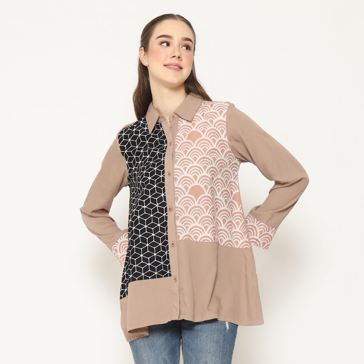 Raina Shirt Mocha - Image 4