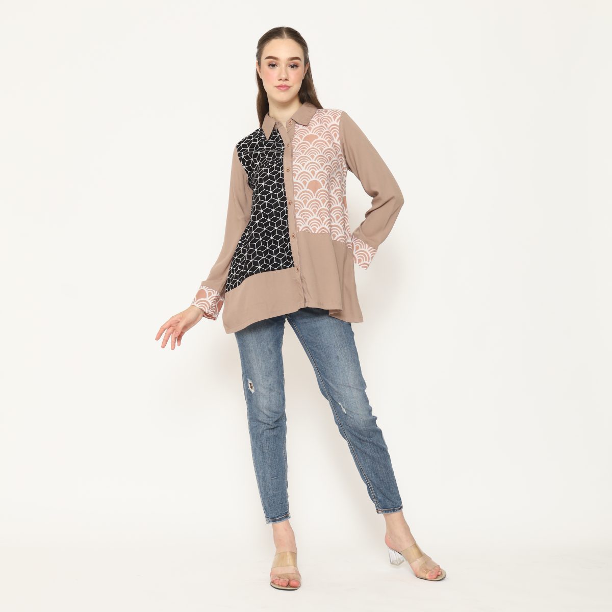 Raina Shirt Mocha - Image 8