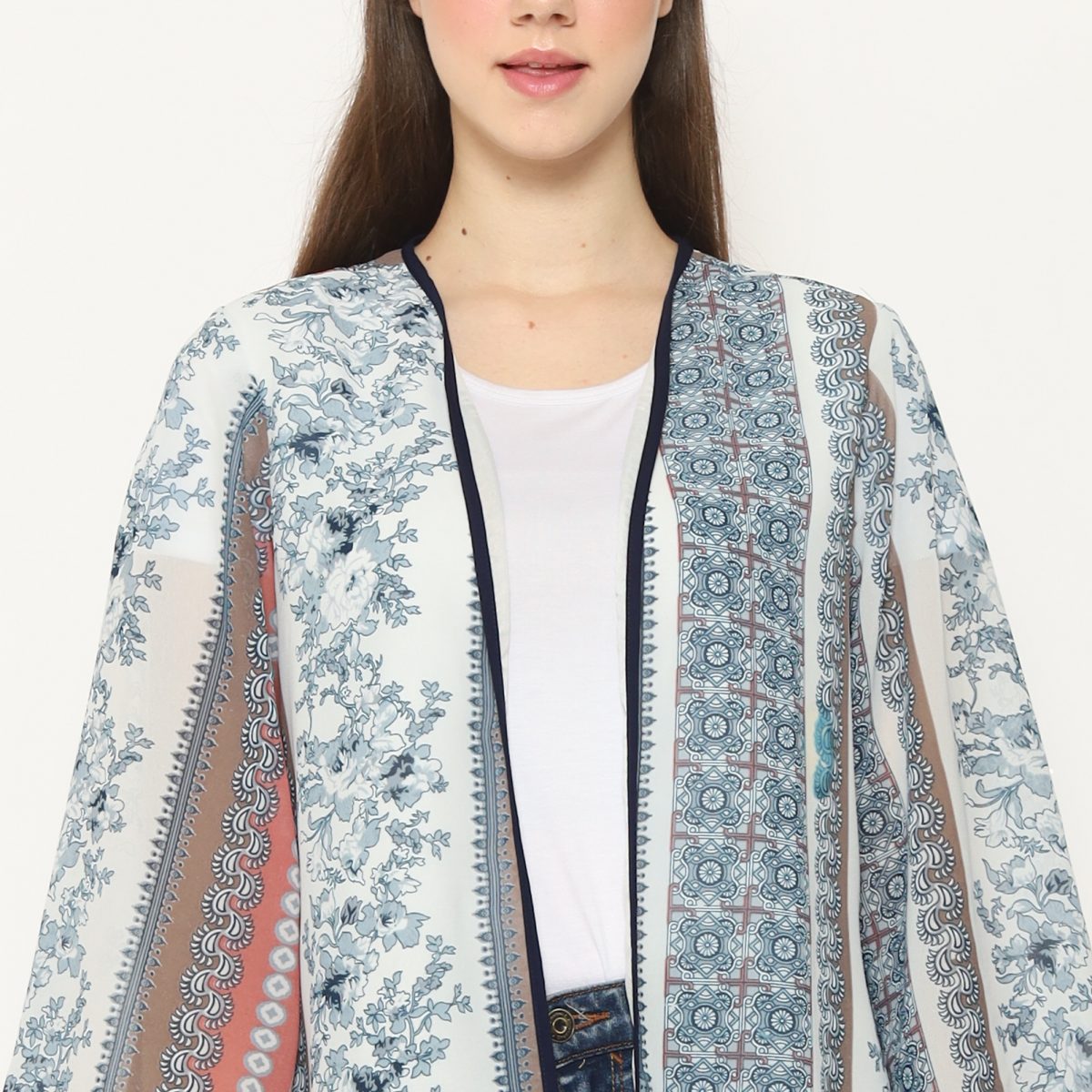 Keisya Blazer Grey Cream - Image 2