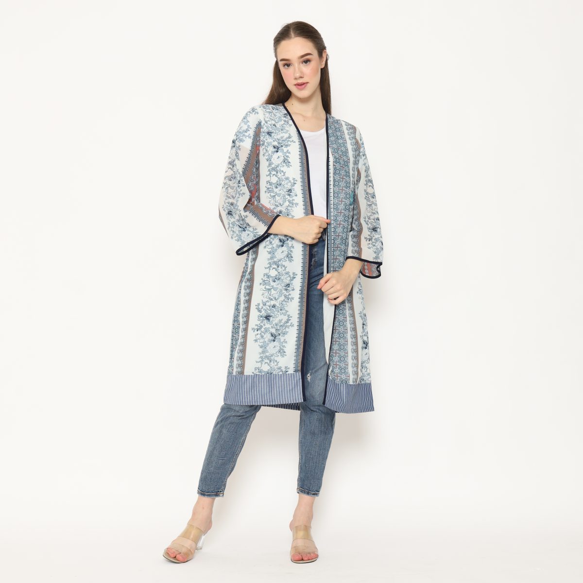 Keisya Blazer Grey Cream