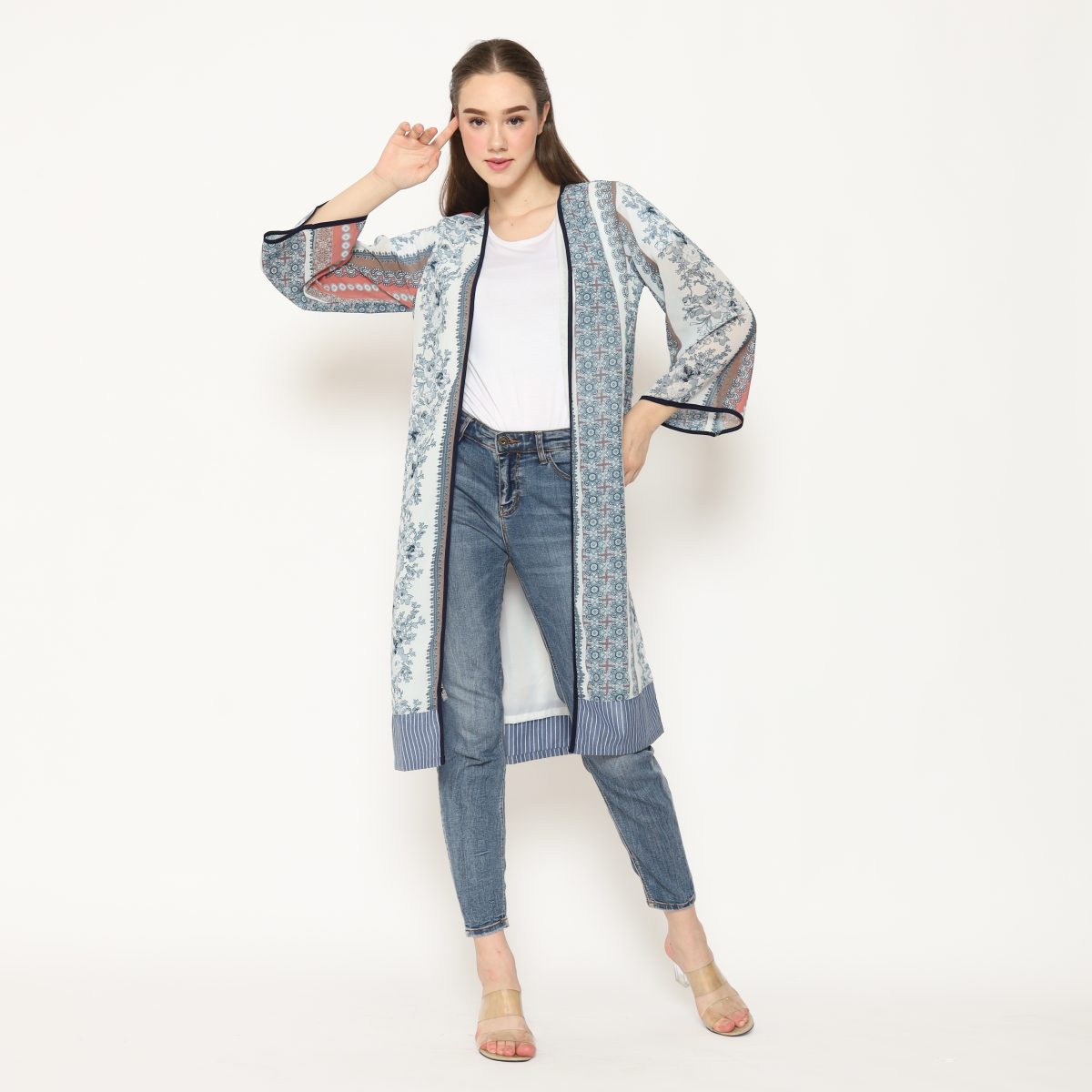 Keisya Blazer Grey Cream - Image 8