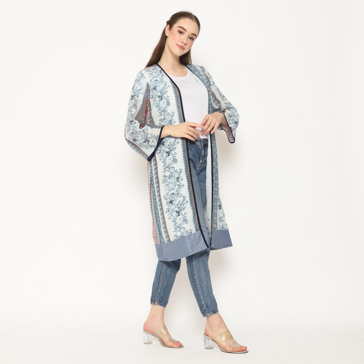 Keisya Blazer Grey Cream - Image 6