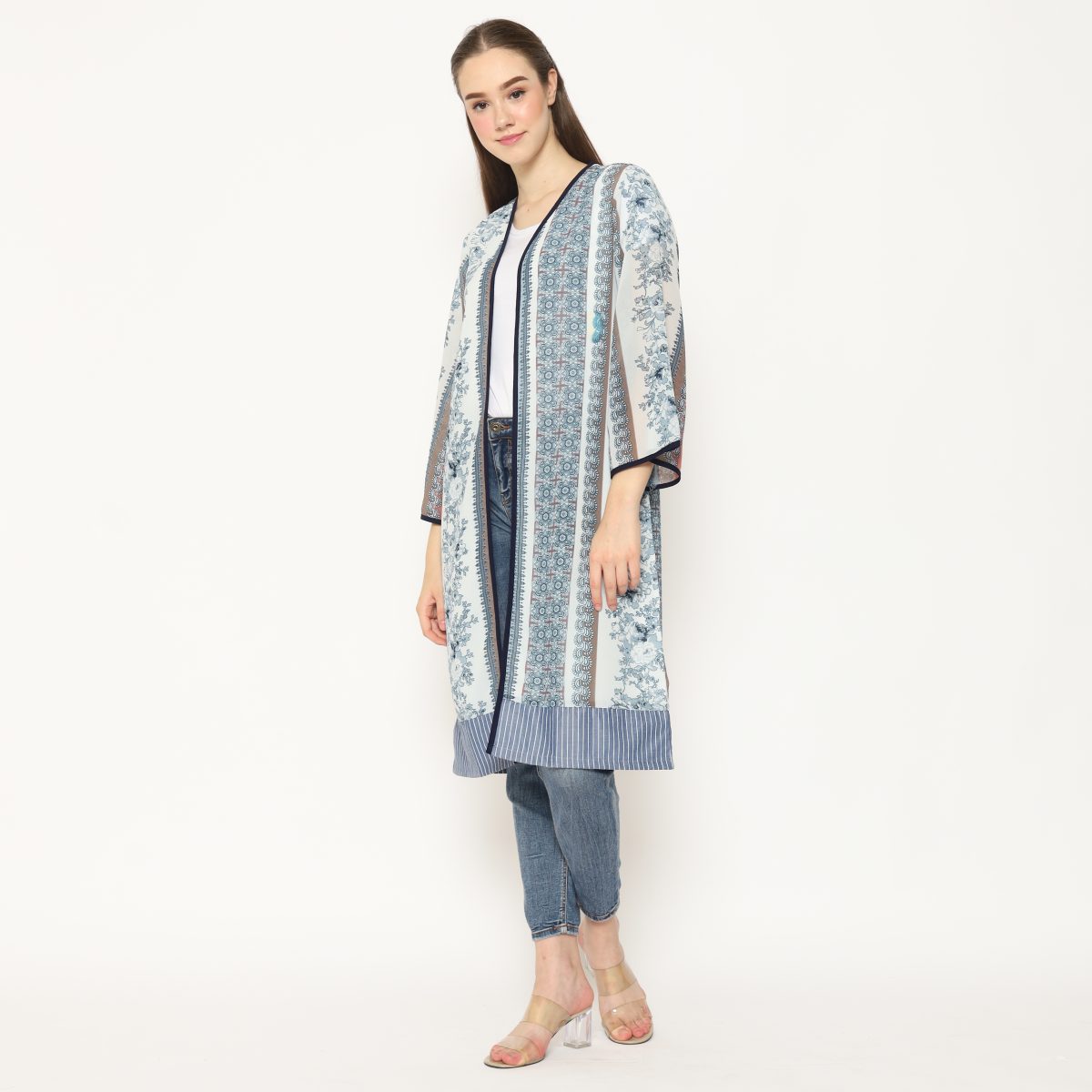 Keisya Blazer Grey Cream - Image 5