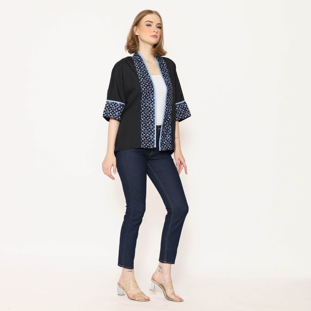Divya Blazer Black Blue - Image 7