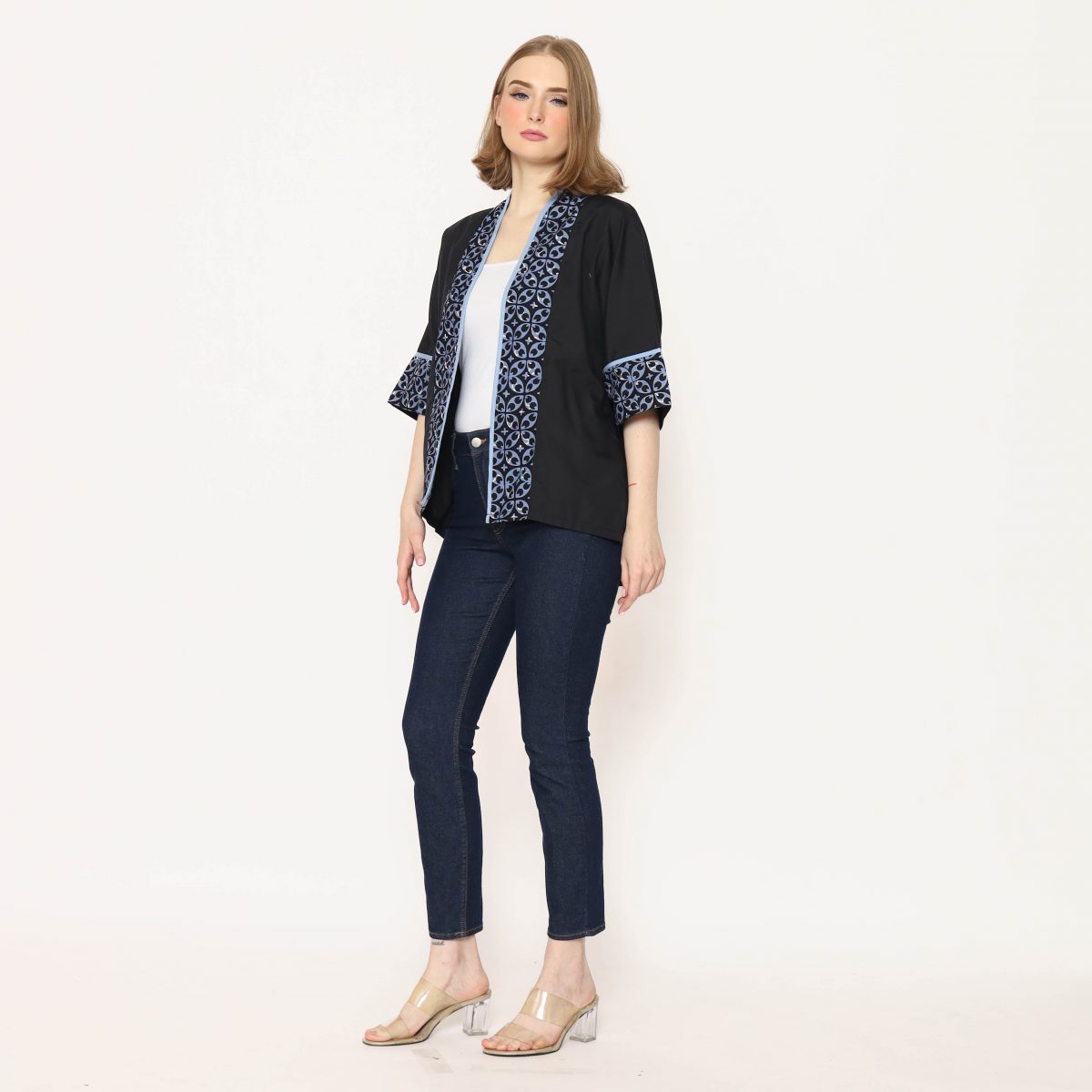 Divya Blazer Black Blue - Image 5