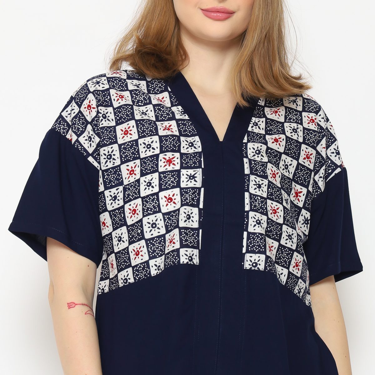 Amber Blouse Navy - Image 2