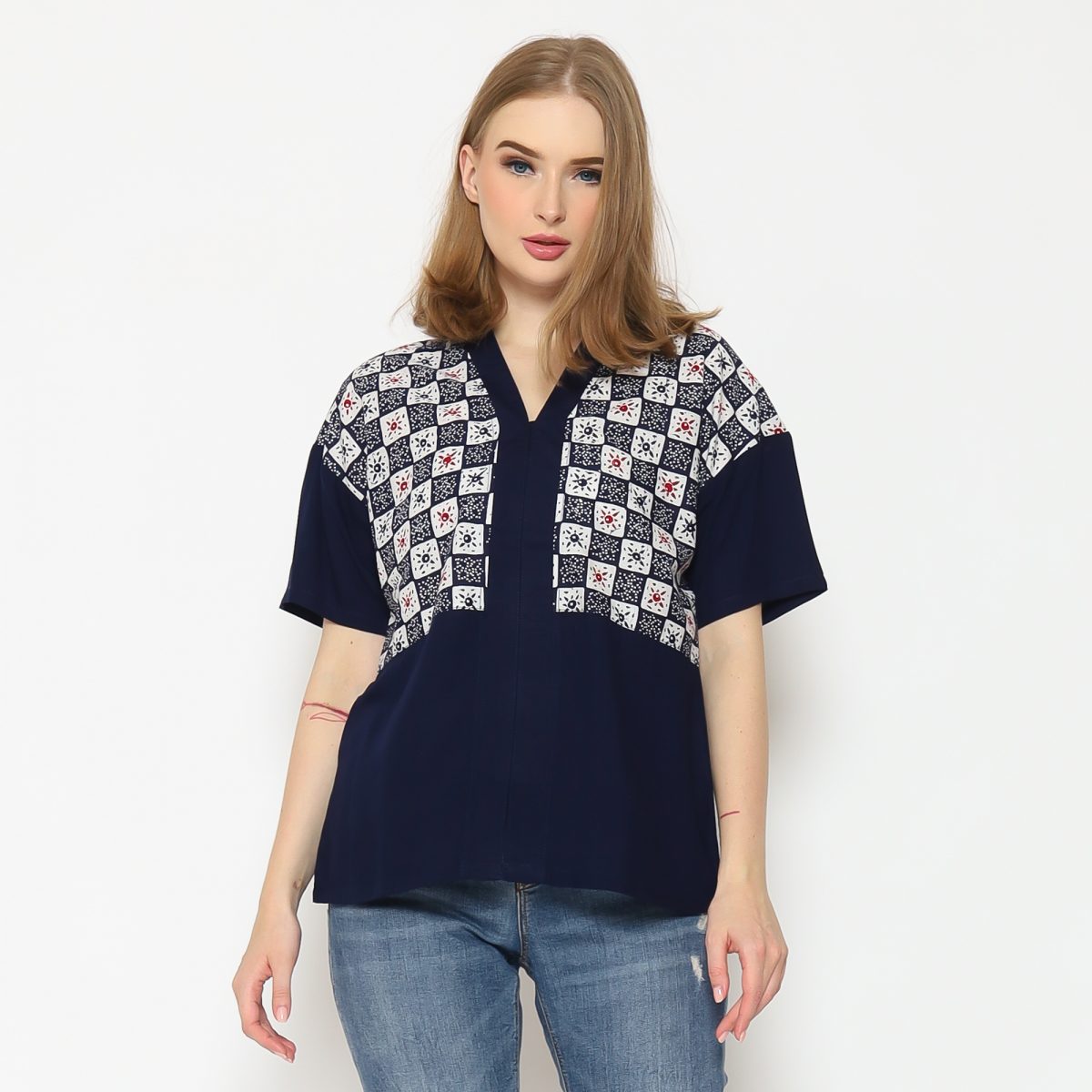 Amber Blouse Navy