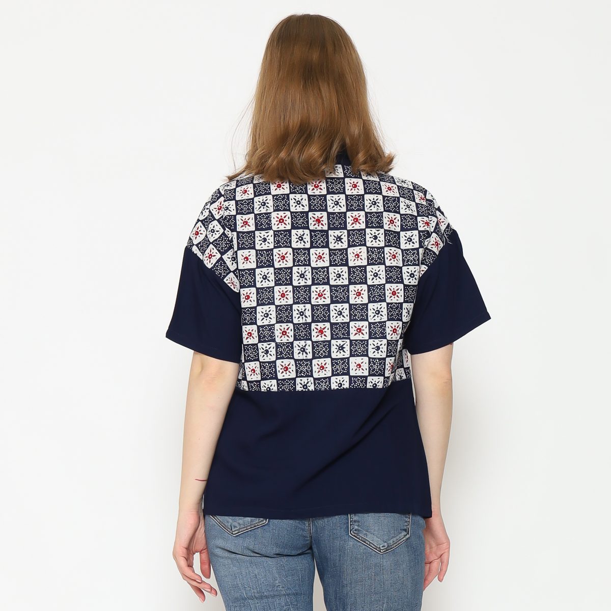Amber Blouse Navy - Image 7