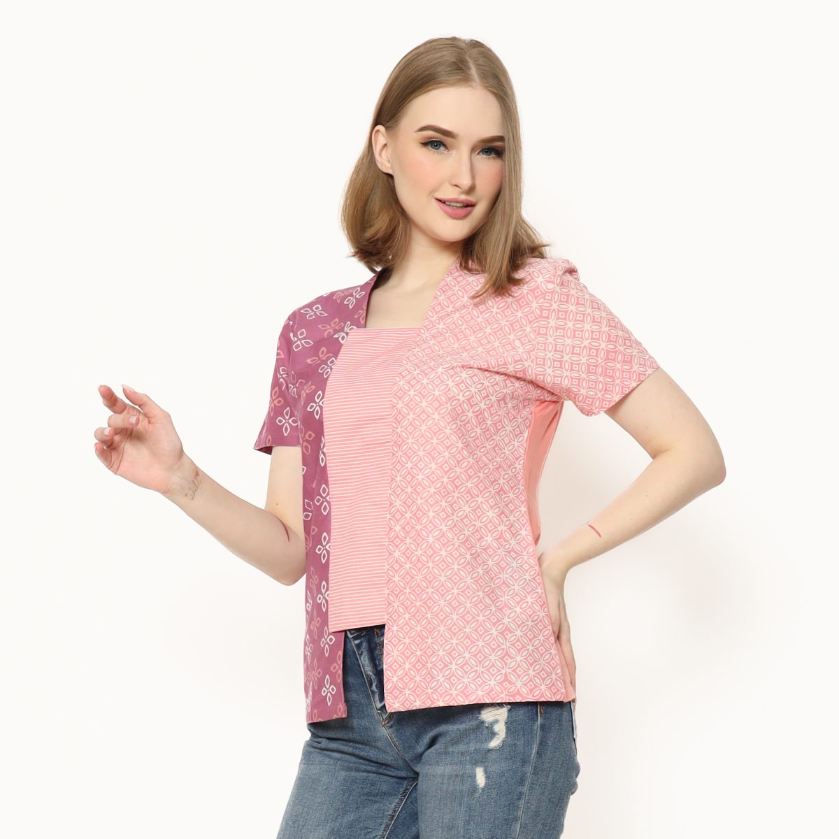 Sheisha Blouse Pink Purple - Image 3