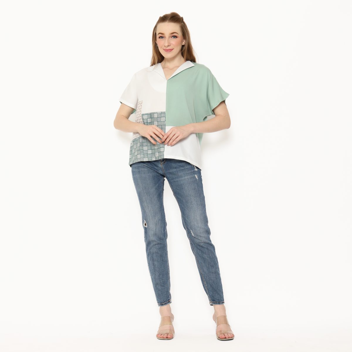 Lyla Blouse Green - Image 8