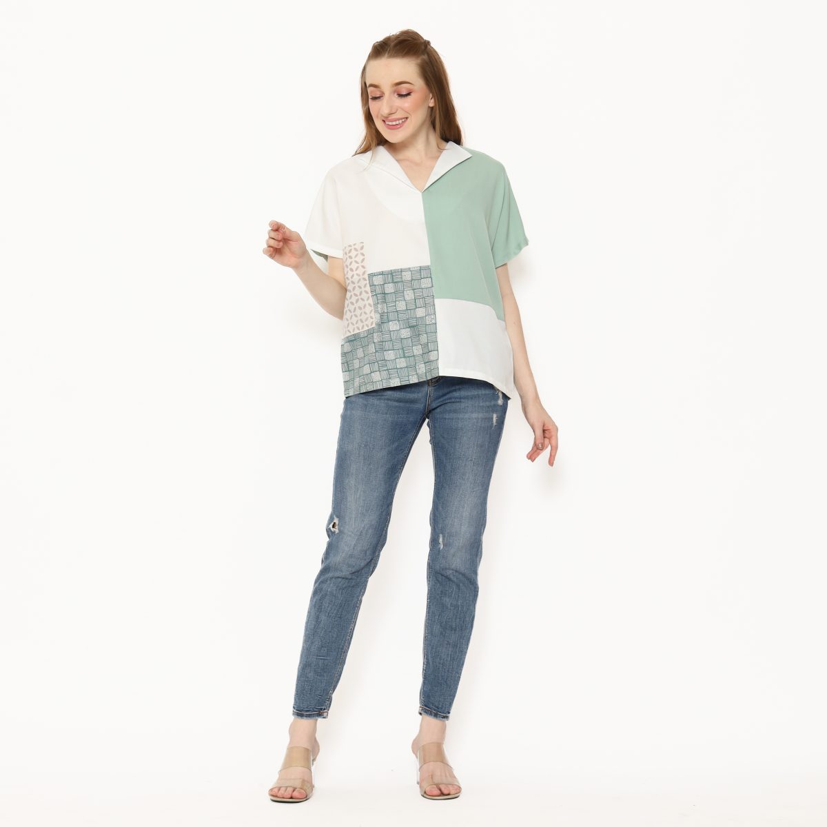 Lyla Blouse Green - Image 6