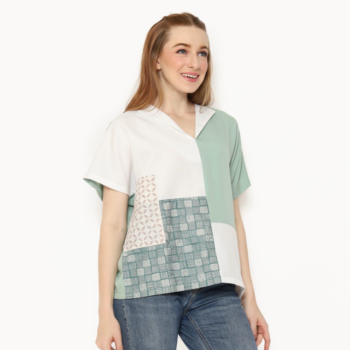 Lyla Blouse Green - Image 3