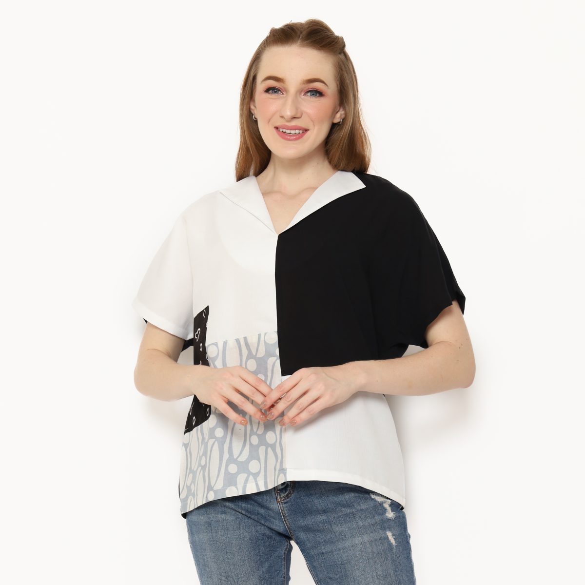 Lyla Blouse Parang Grey - Image 5