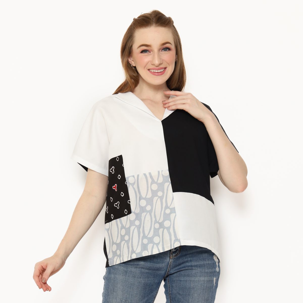 Lyla Blouse Parang Grey