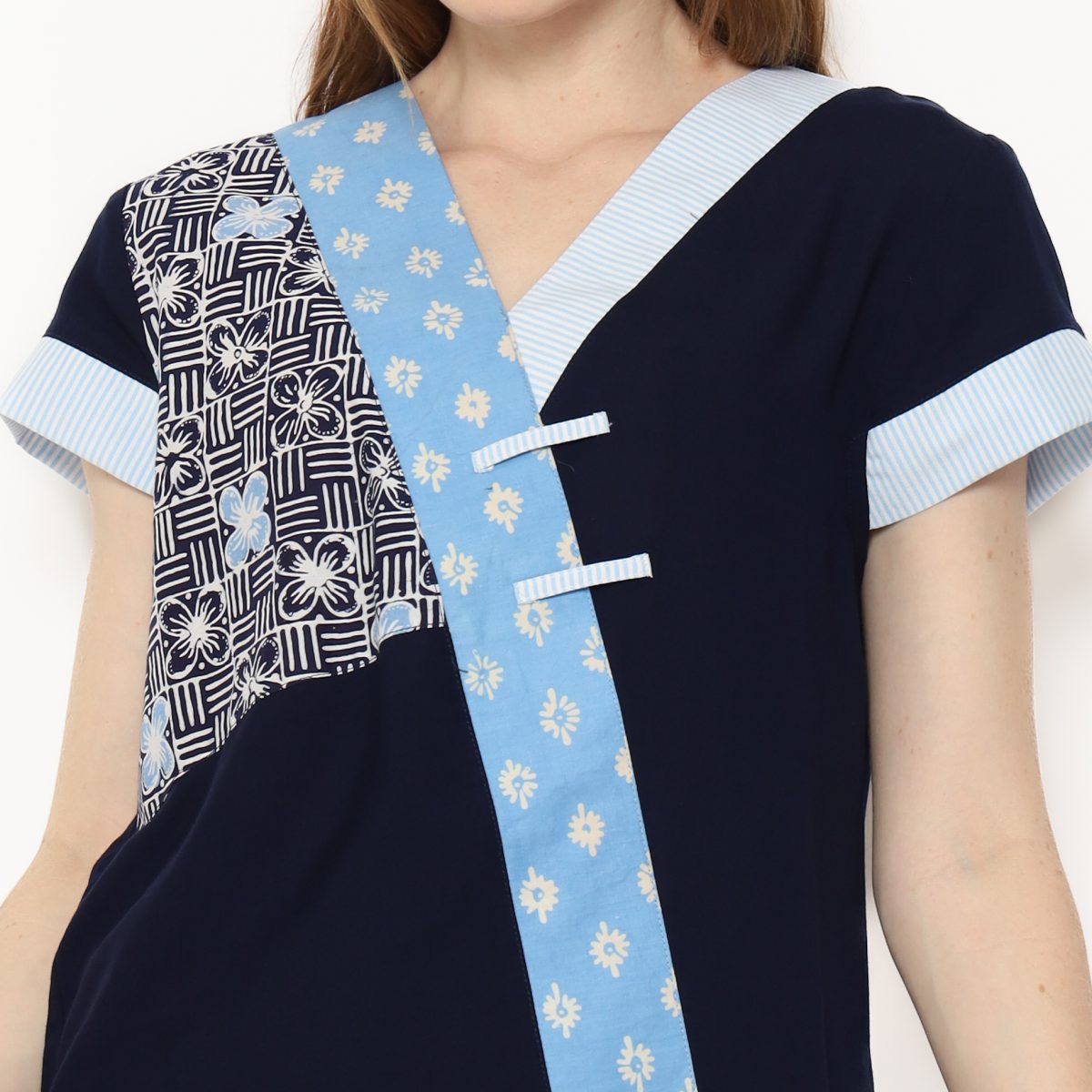 Melissa Blouse Navy - Image 2