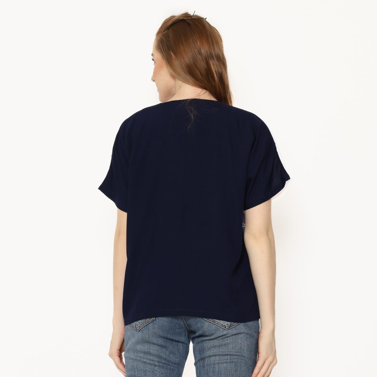 Lyla Blouse Kawung Navy - Image 6