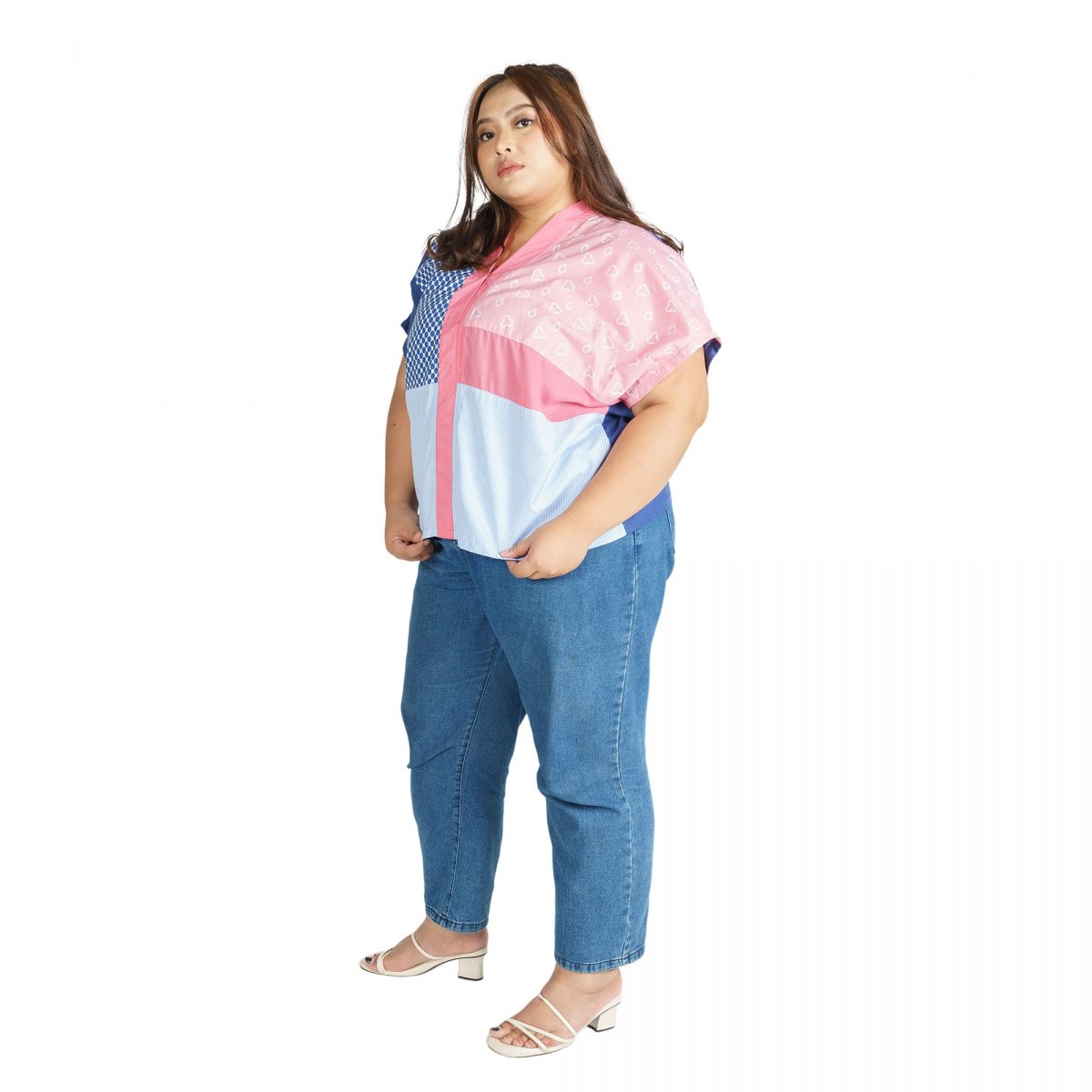 Darlene Blouse Jumputan Pink - Image 7