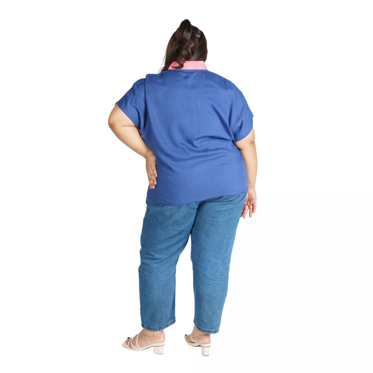 Darlene Blouse Jumputan Pink - Image 9