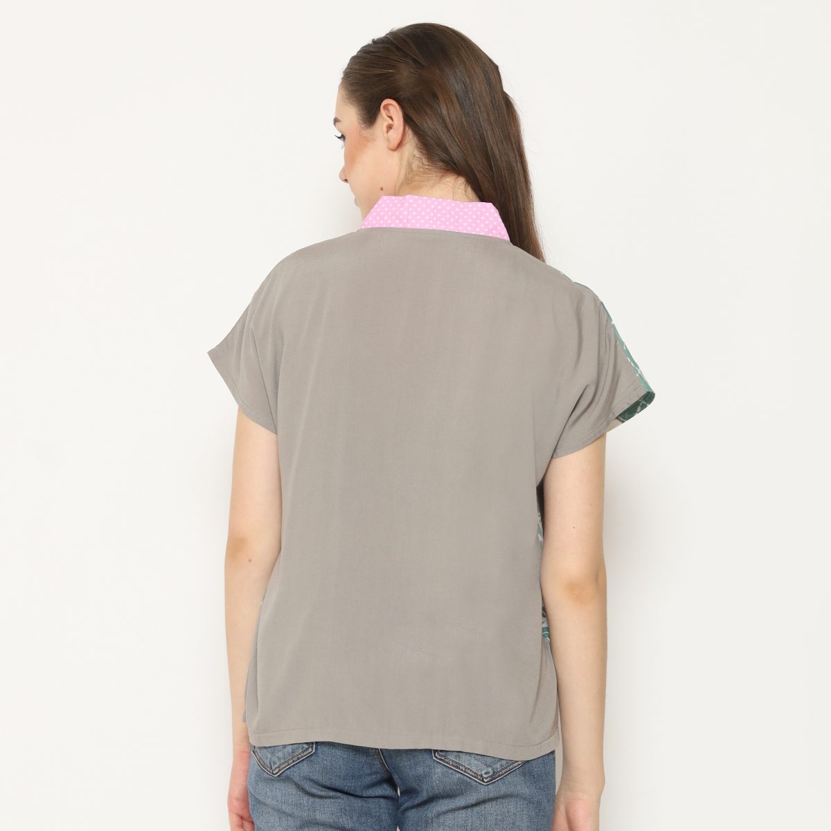 Nandhita Blouse Flower Green - Image 8