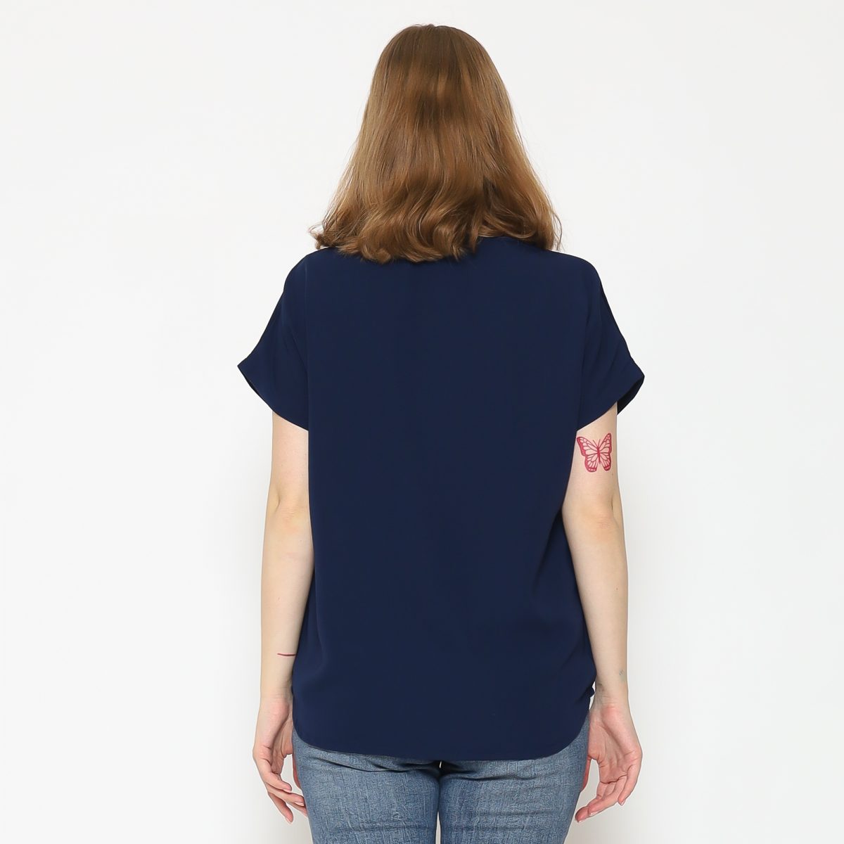 Forever Blouse Navy Blue - Image 7