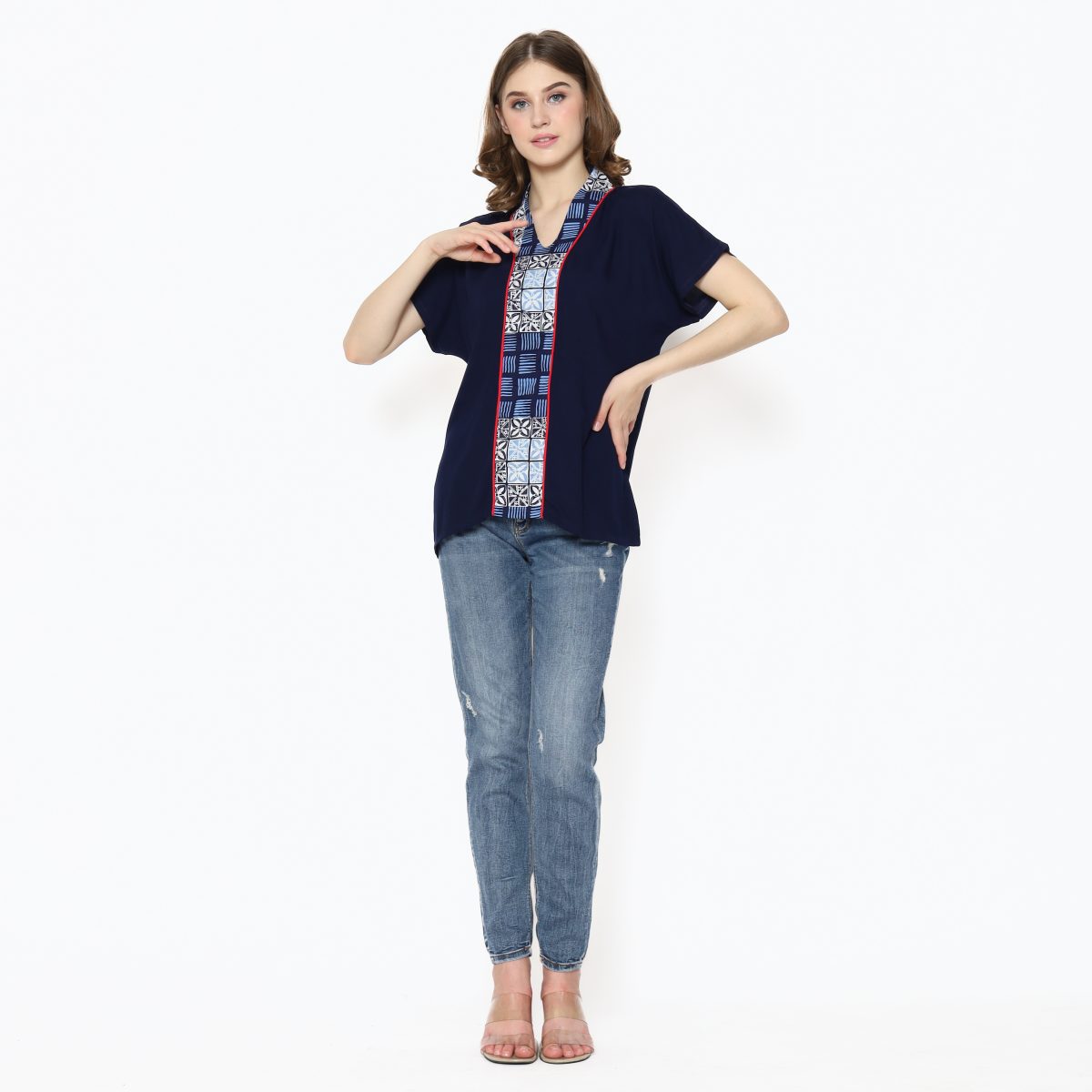 Sherly Blouse Navy - Image 8