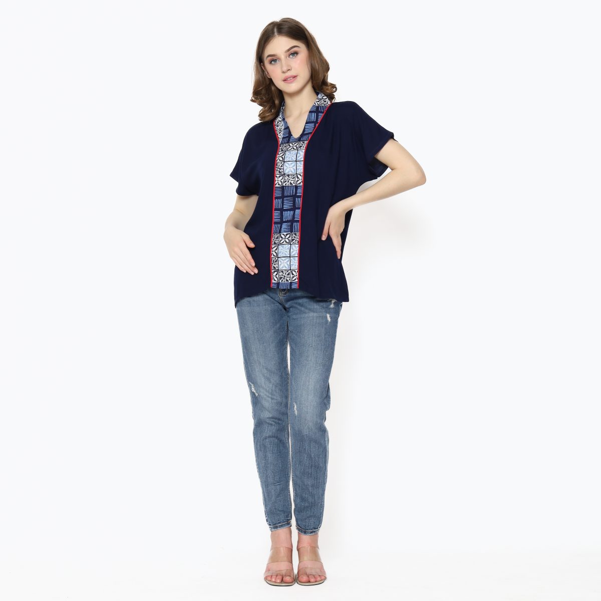 Sherly Blouse Navy - Image 7