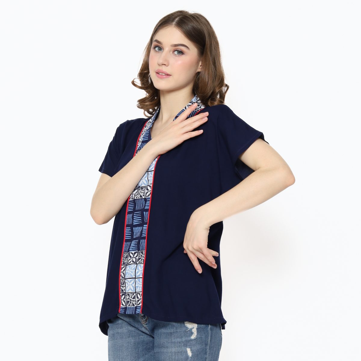 Sherly Blouse Navy - Image 4
