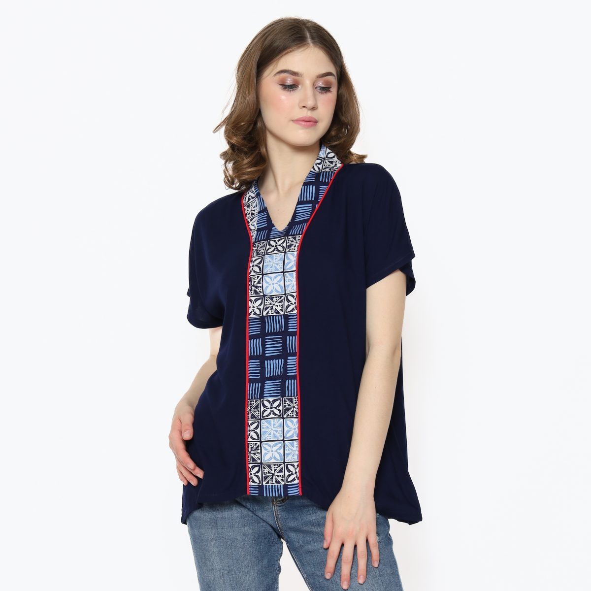 Sherly Blouse Navy - Image 5