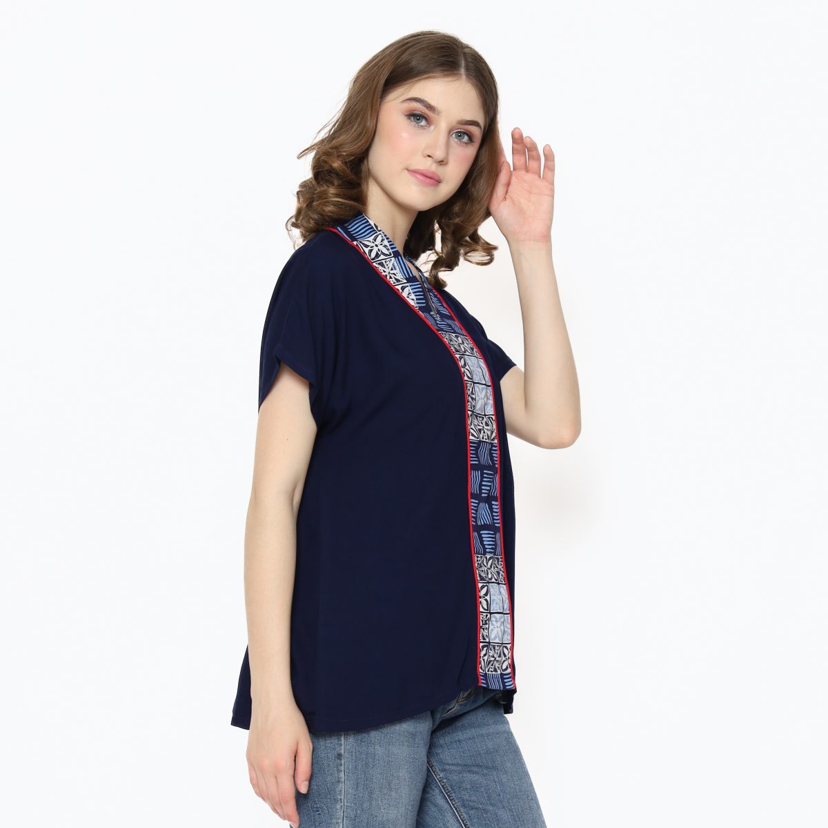 Sherly Blouse Navy - Image 3