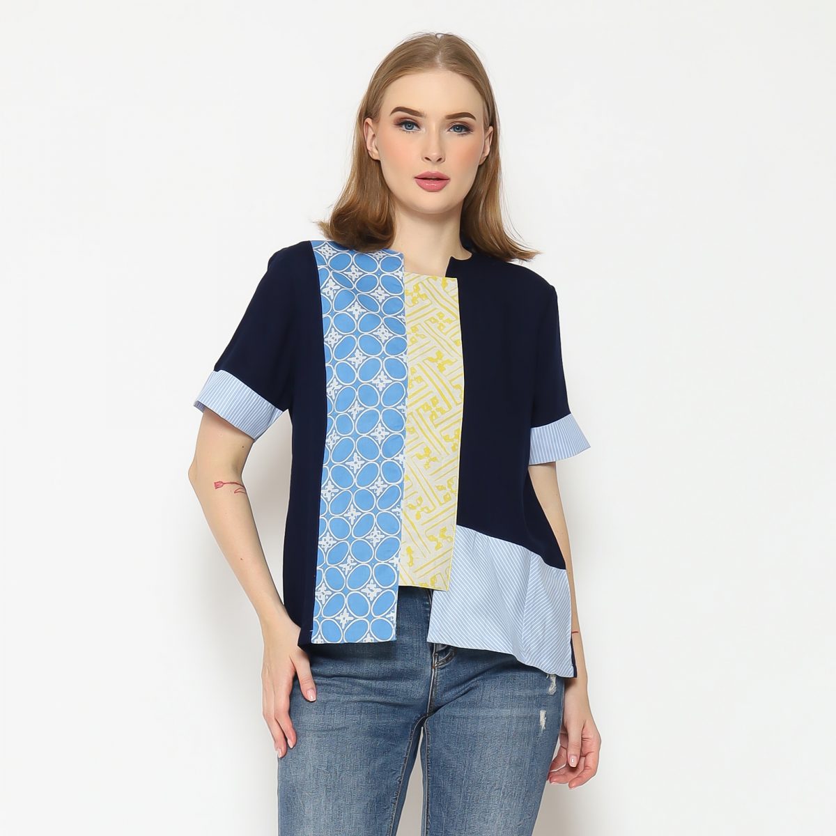 Debbie Blouse Navy Blue