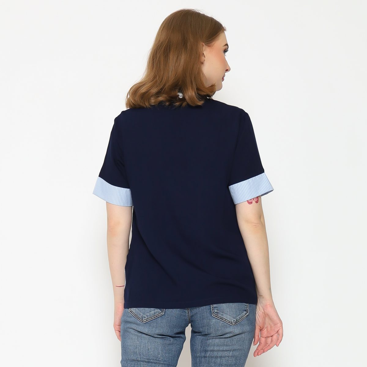 Debbie Blouse Navy Blue - Image 6