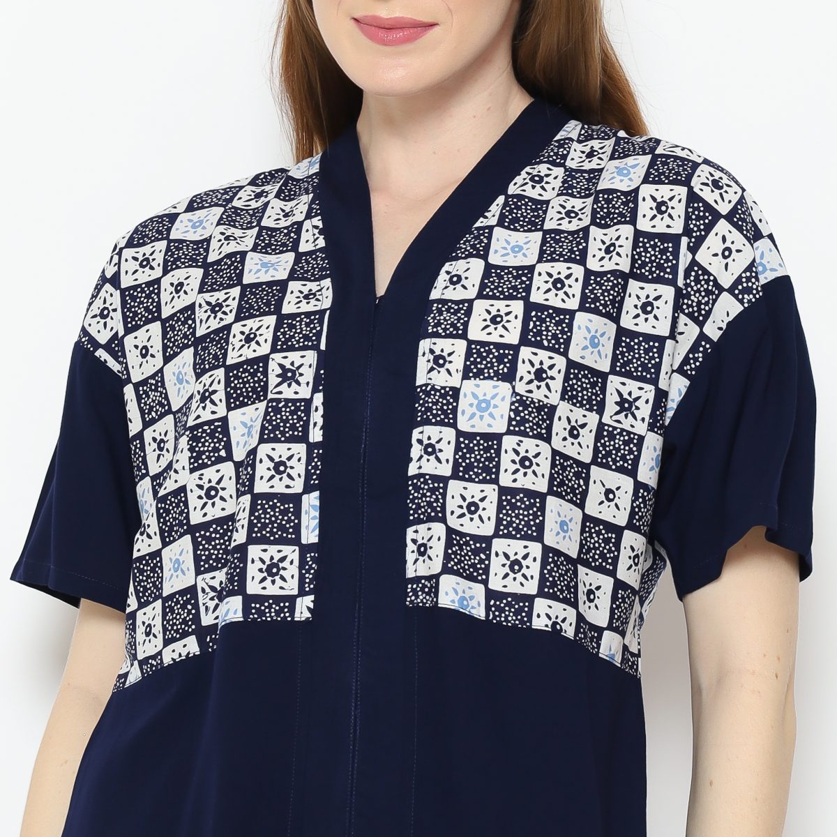 Amber Blouse Navy Blue - Image 2