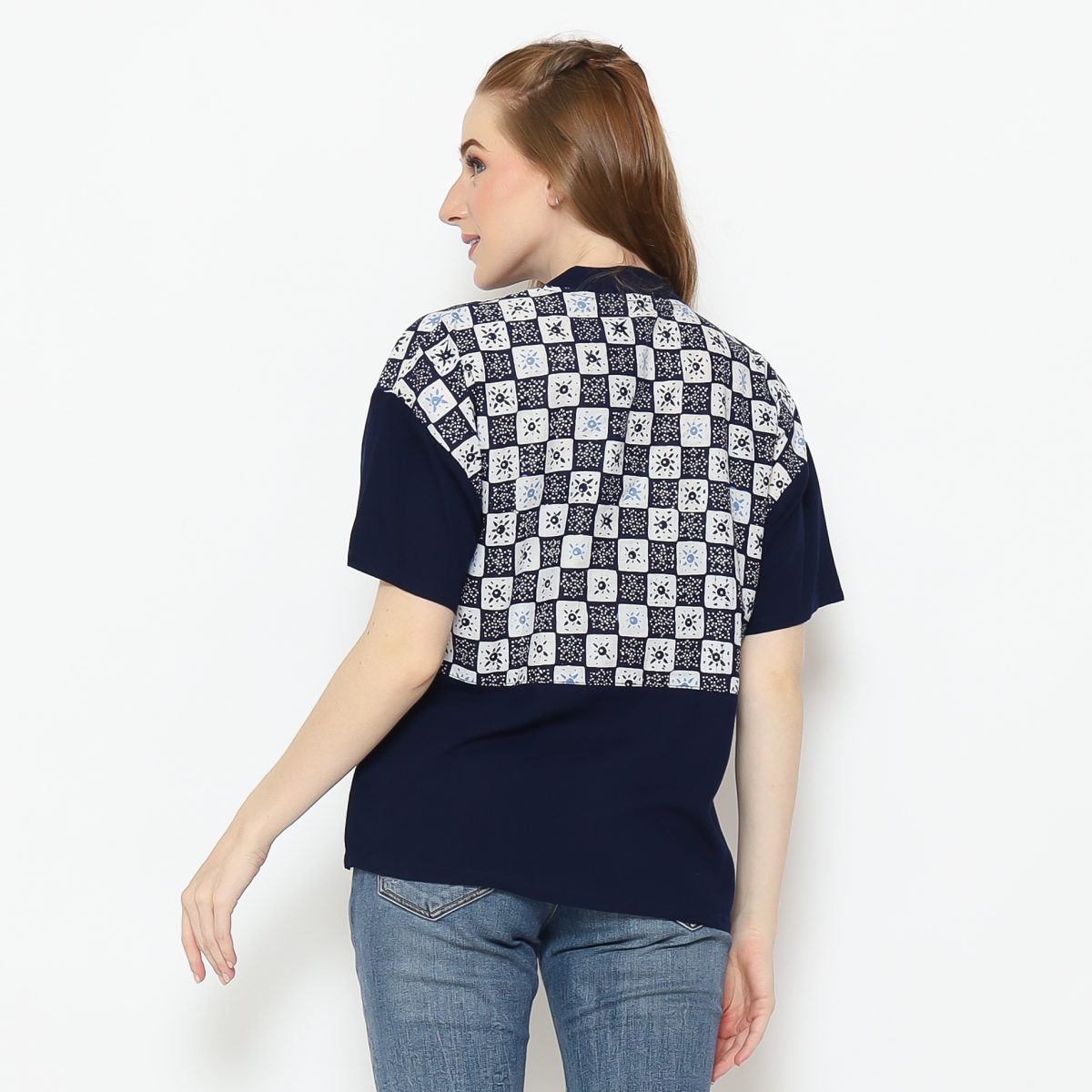 Amber Blouse Navy Blue - Image 7