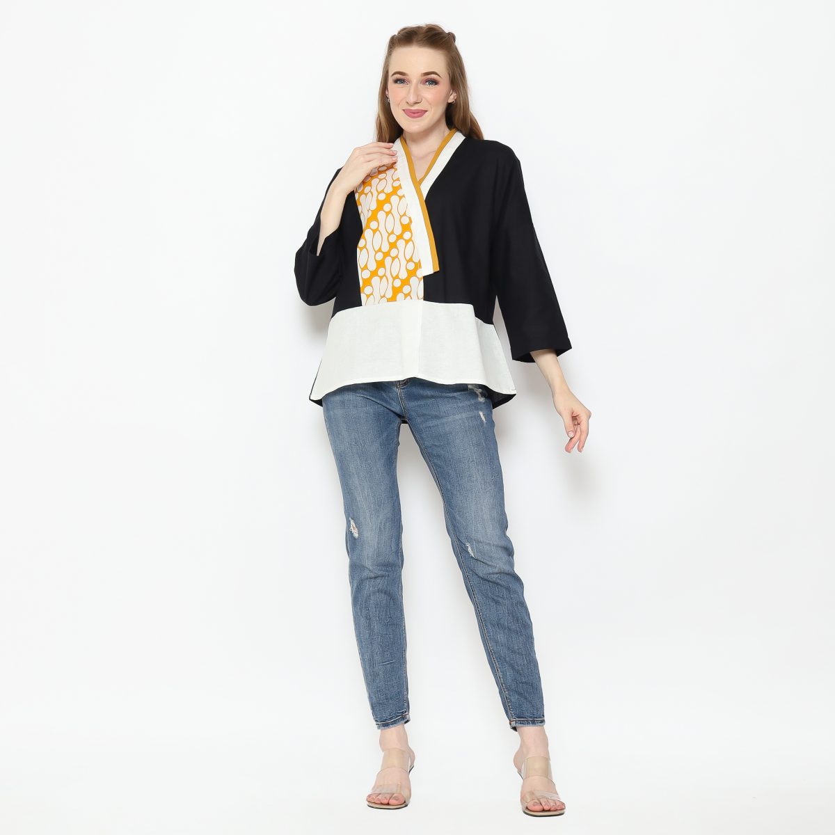 RR Blouse Black Mustard - Image 8