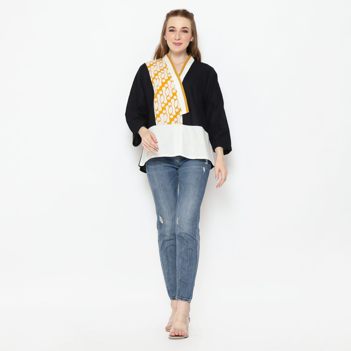 RR Blouse Black Mustard - Image 7