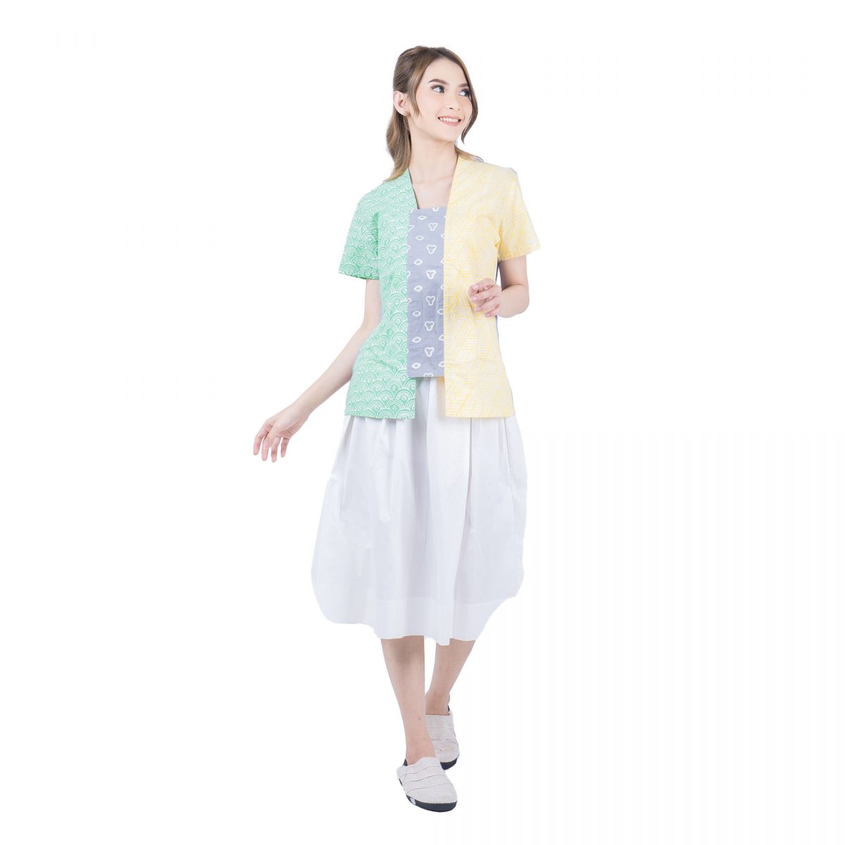Sheisha Blouse Green Yellow - Image 6
