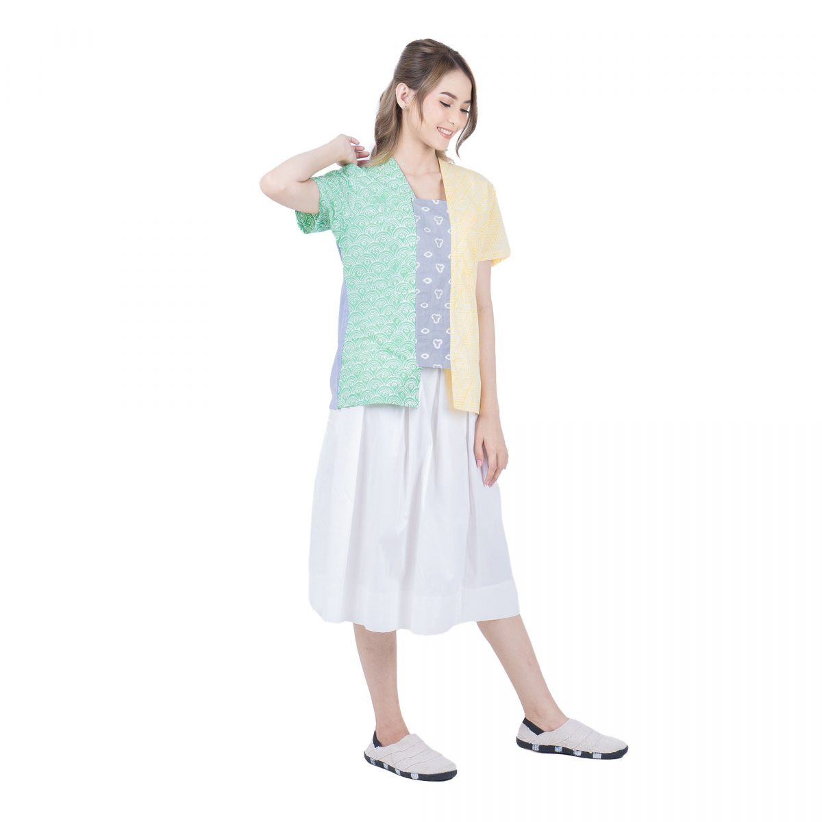Sheisha Blouse Green Yellow - Image 3