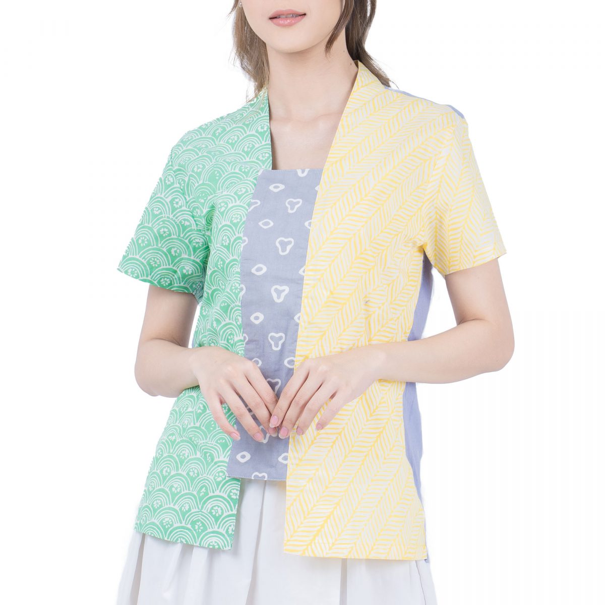 Sheisha Blouse Green Yellow - Image 2