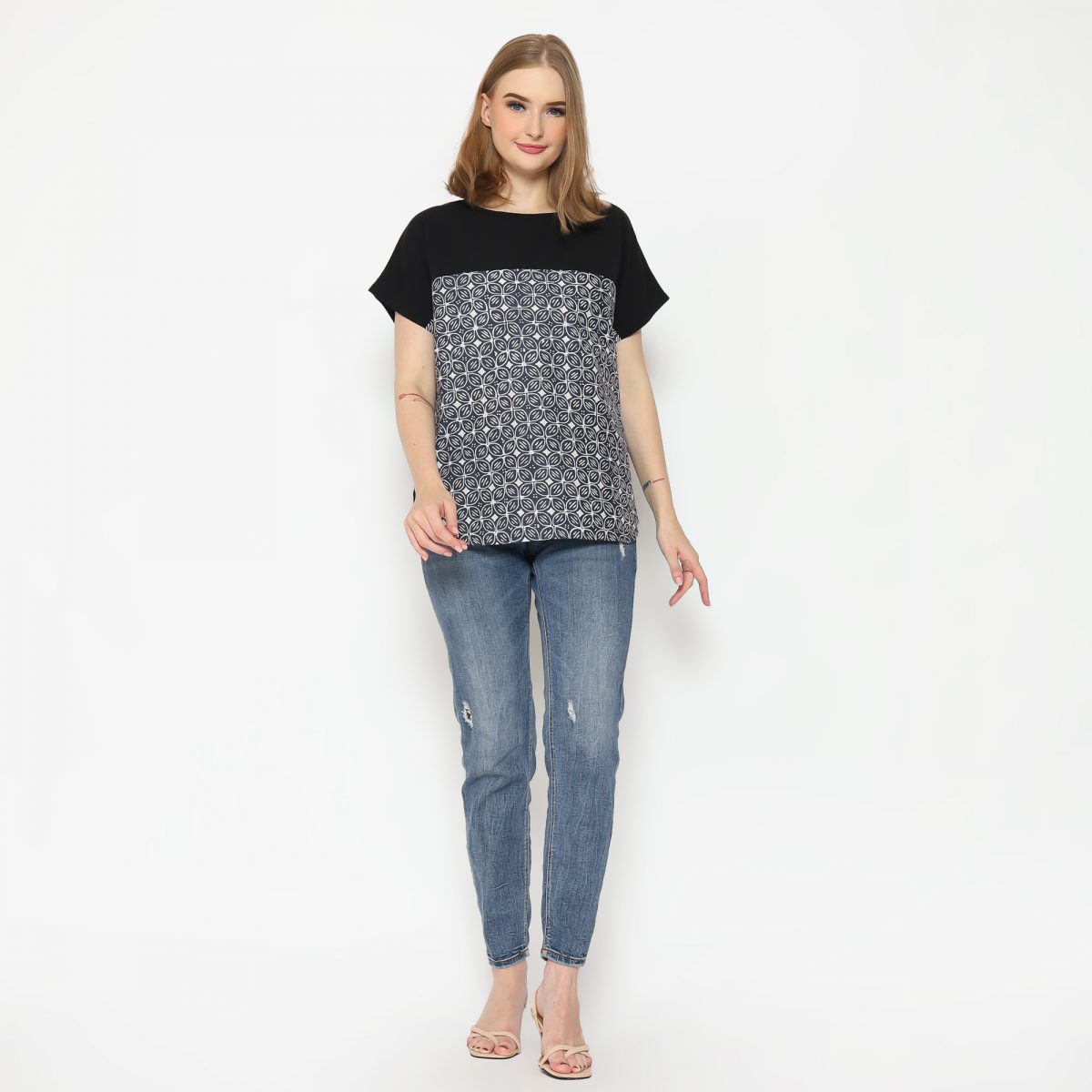 Forever Blouse Kawung Grey - Image 8