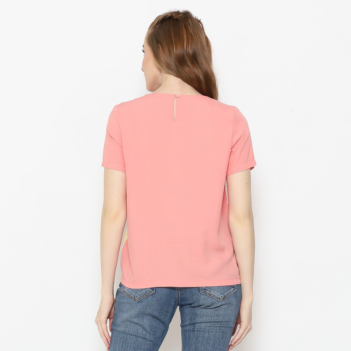 Lola Blouse Pink Yellow - Image 6