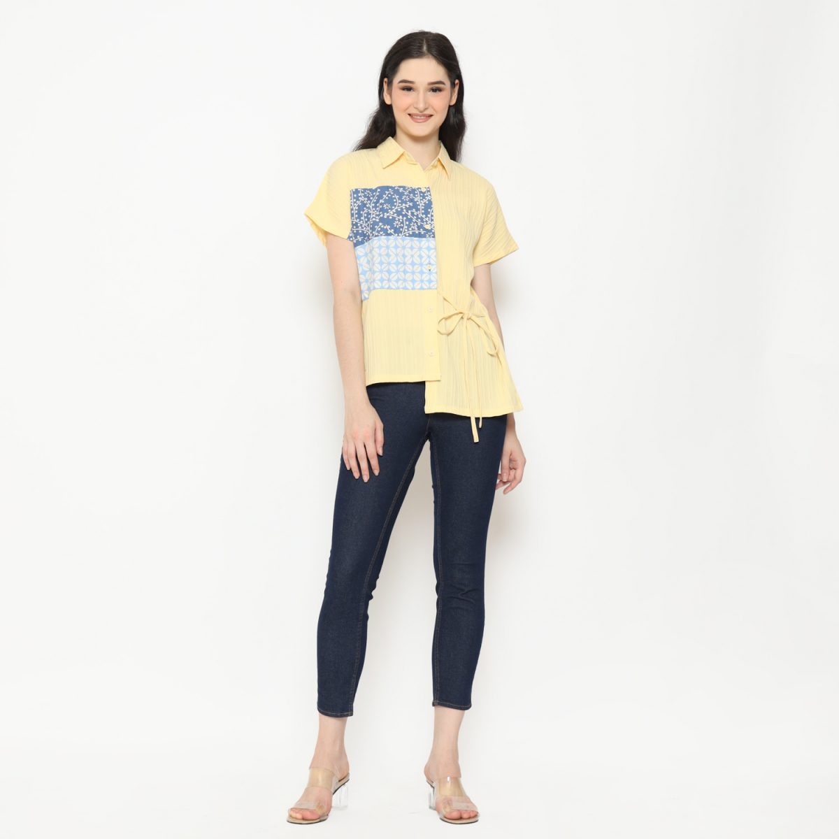 Gina Shirt Yellow Blue - Image 7