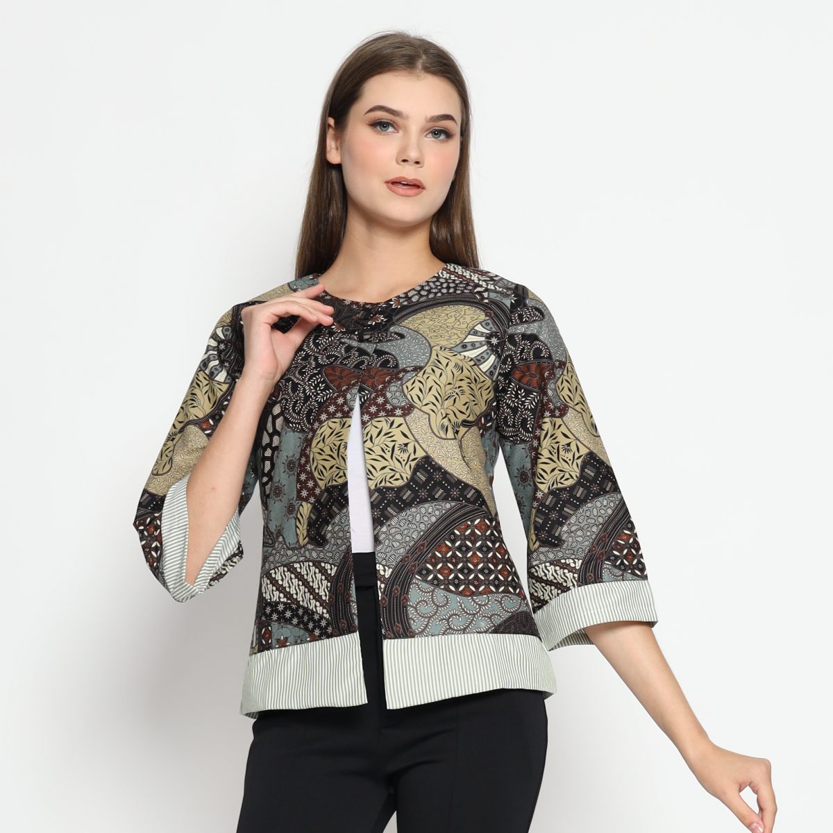 Jannah Blazer Black Green