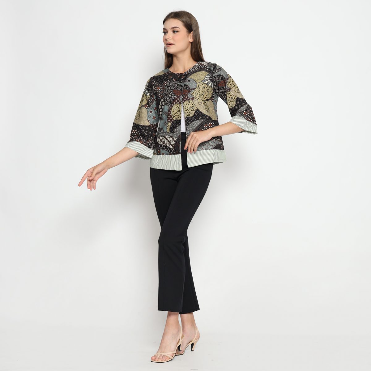 Jannah Blazer Black Green - Image 5