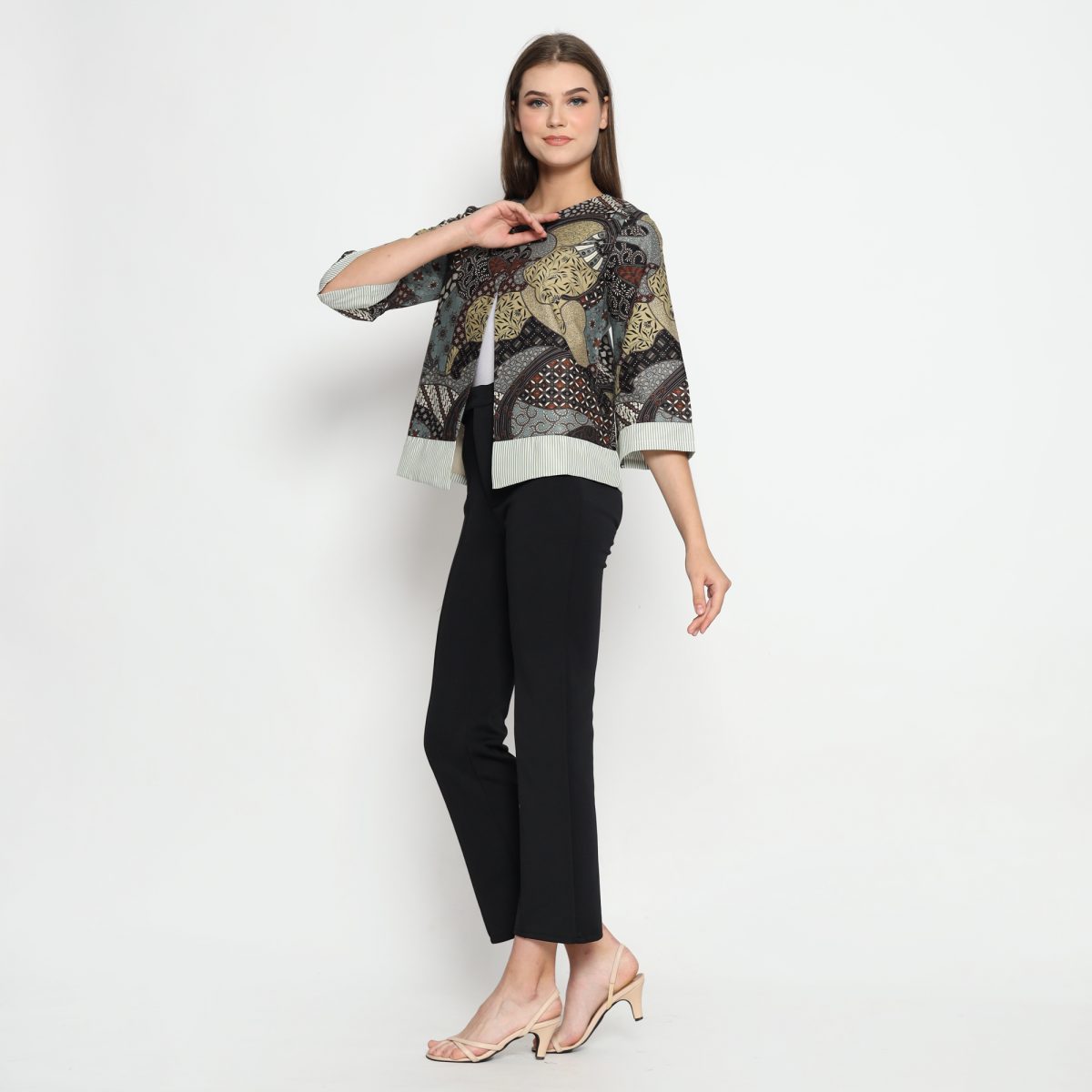 Jannah Blazer Black Green - Image 4