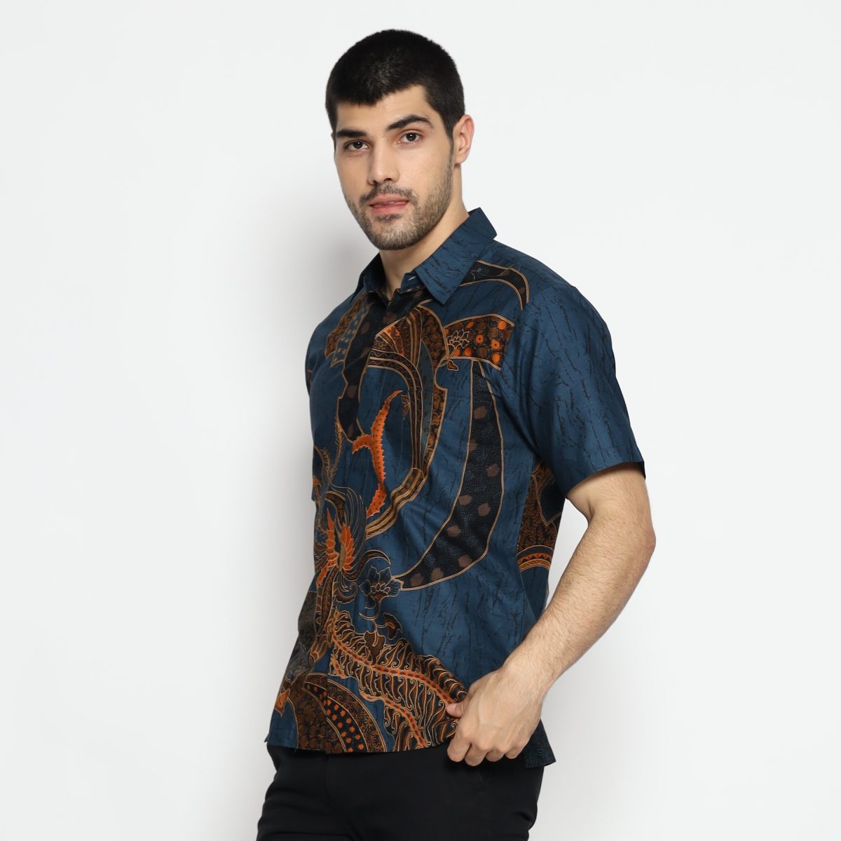 Trevor Shirt Deep Turquoise - Image 4