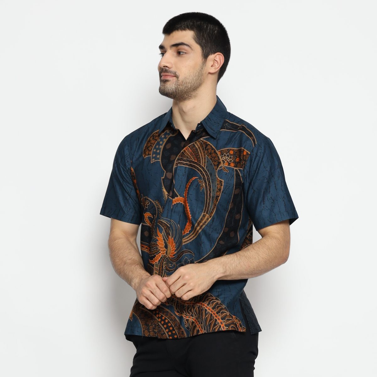 Trevor Shirt Deep Turquoise - Image 3