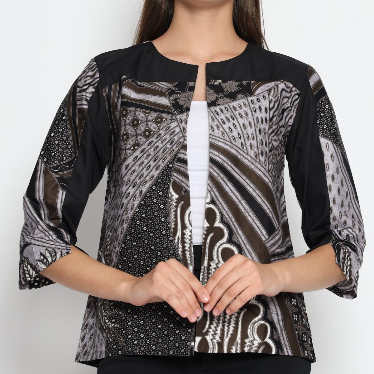 Arleta Blazer Purple Black - Image 2
