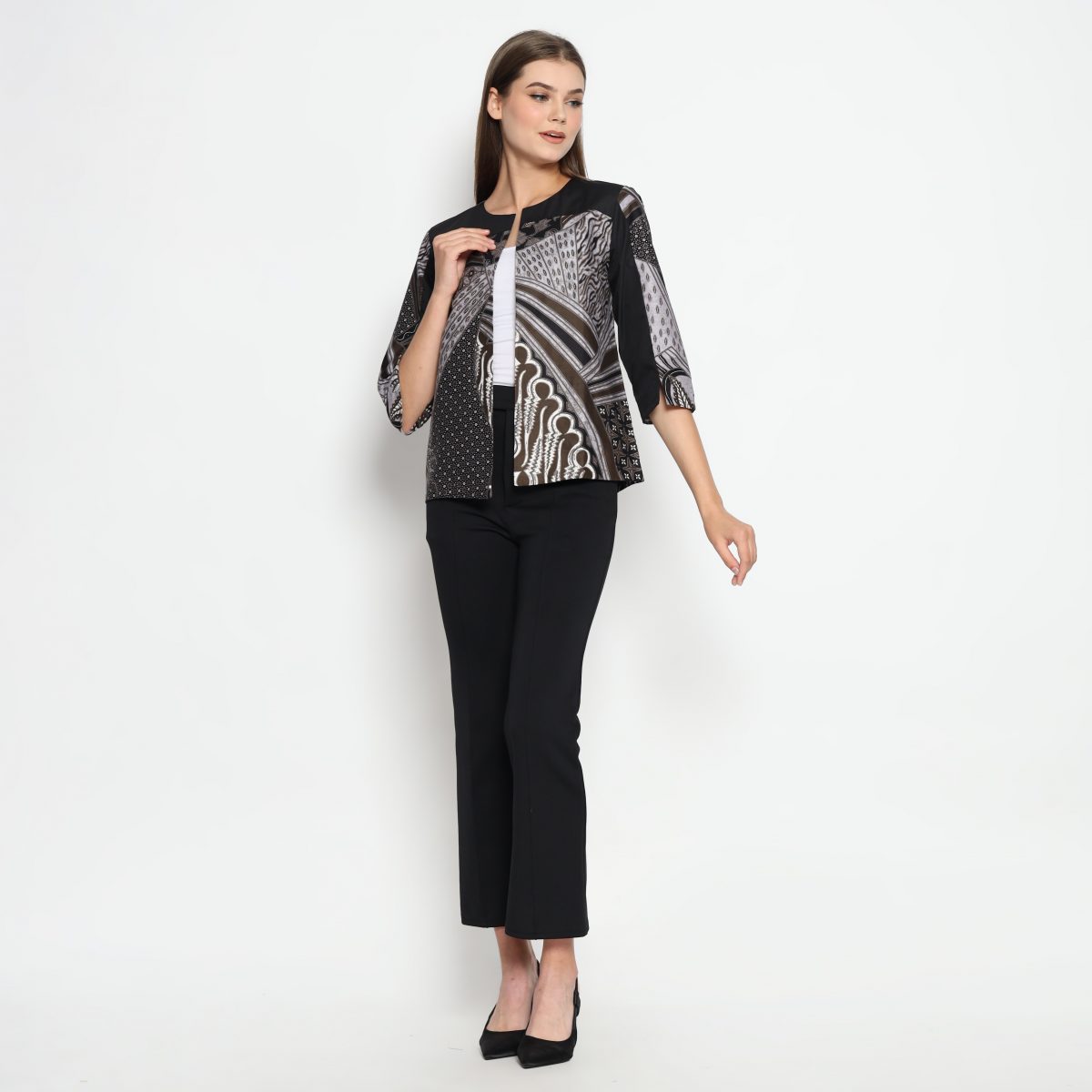Arleta Blazer Purple Black - Image 8